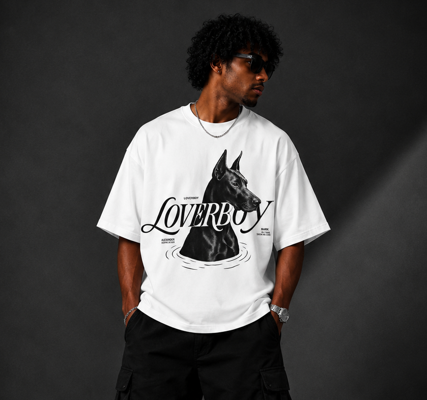Loverboy™ Oversized Graphic Streetwear Tee