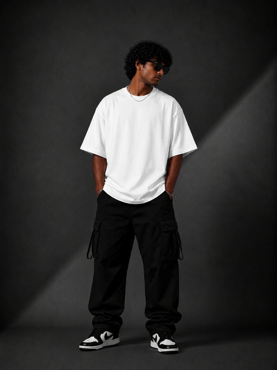 REBORN™ Oversized Graphic Streetwear Tee – White Edition - Image 4