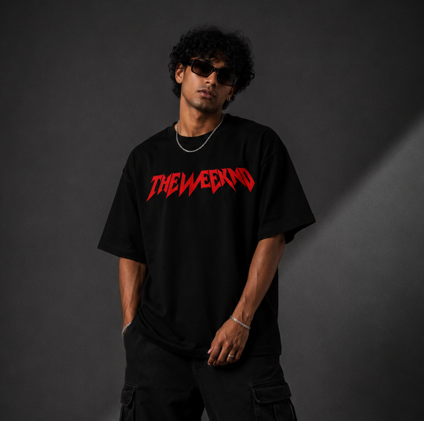BLINDED BY THE LIGHTS™ Oversized Graphic Streetwear Tee – Black Edition