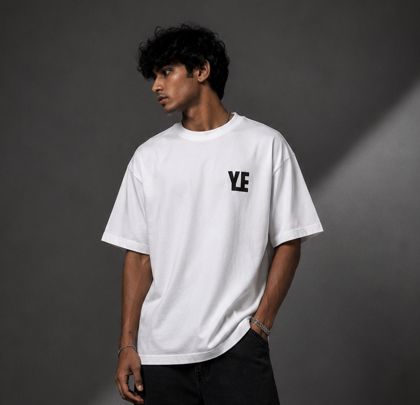 KANYE WEST YE™ Oversized Graphic Streetwear Tee – White Edition - Image 2