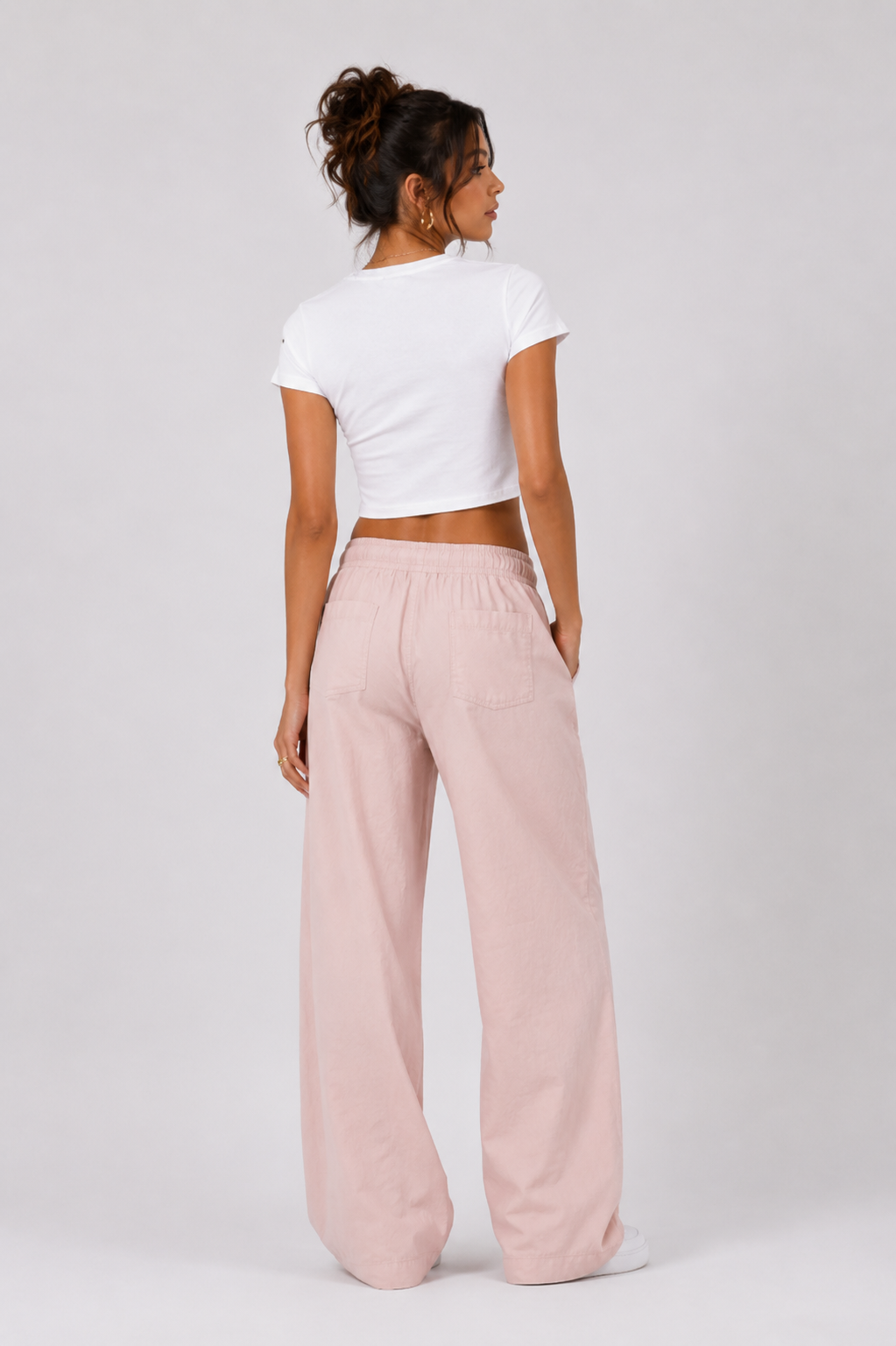 Aurat Has Aura Women’s White Graphic Crop Top | StitchVaults™ - Image 2