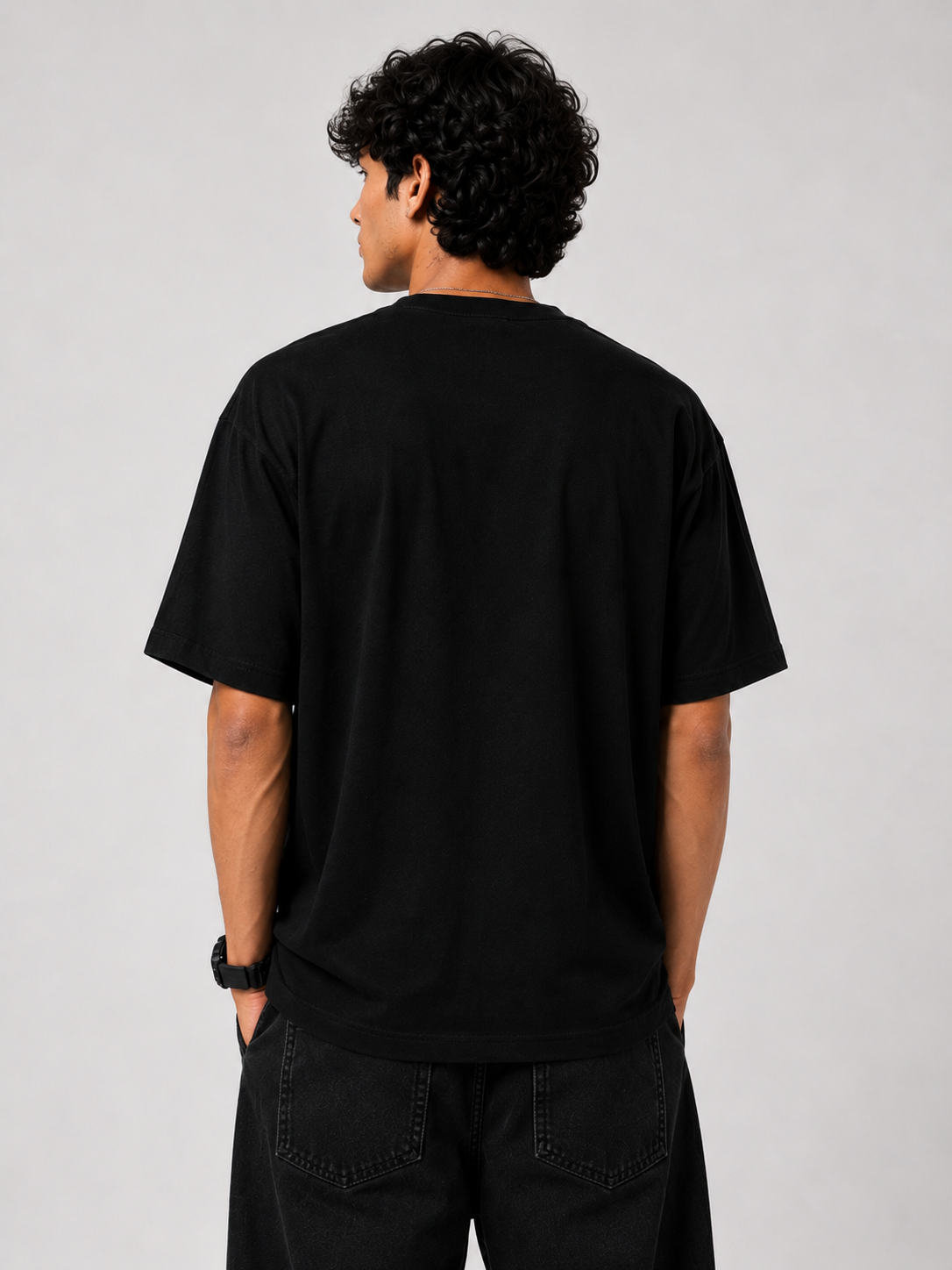 StitchVaults™ Divine Ganesha Neon Line Art Oversized Graphic T-Shirt – GANESHA LEGACY™ Collection | Premium Cotton - Image 4