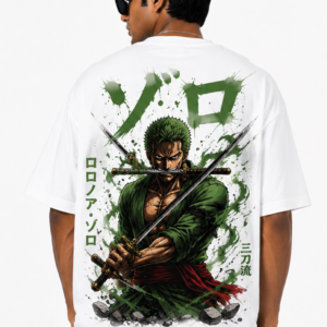 StitchVaults™ Zoro Shadow Warrior Oversized Anime T-Shirt for Men