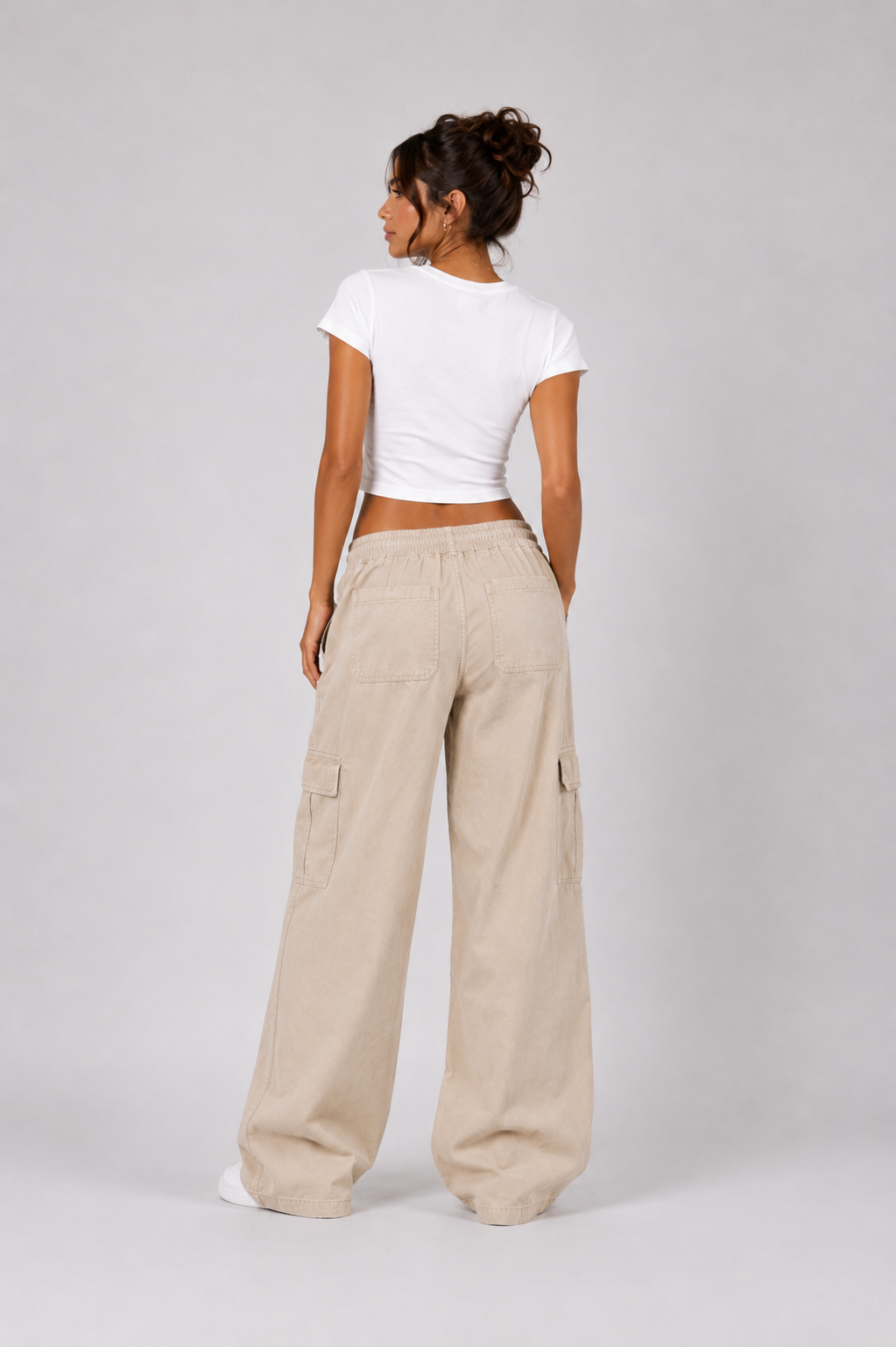 Built Different Women’s White Graphic Crop Top | StitchVaults™ - Image 2