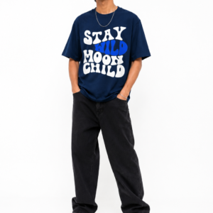 StitchVaults™ Stay Wild Hoon Child Oversized Graphic T-Shirt | NOSTALGIA™ Collection
