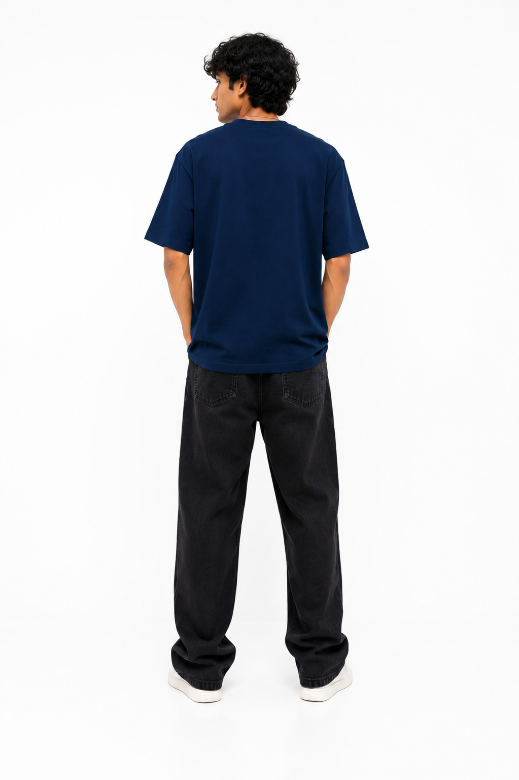 StitchVaults™ Lone Shark Oversized Graphic T-Shirt - Image 2