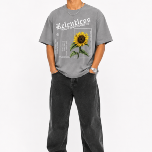 StitchVaults™ Relentless Focus Oversized Graphic T-Shirt