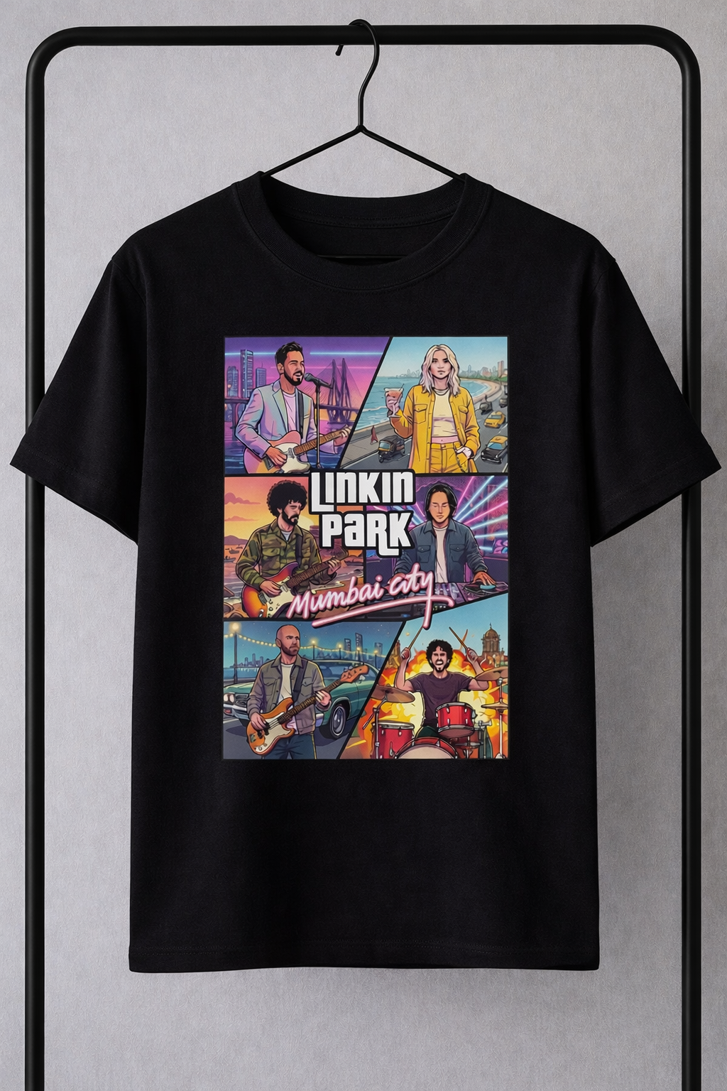 Linkin Park Minutes to Midnight White Oversized Graphic T-Shirt | StitchVaults™ - Image 4
