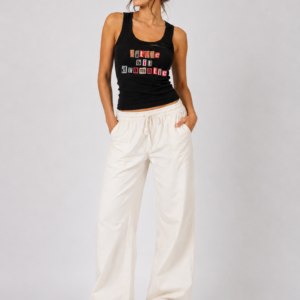 Little Bit Dramatic Women’s Black Graphic Tank Top | StitchVaults™