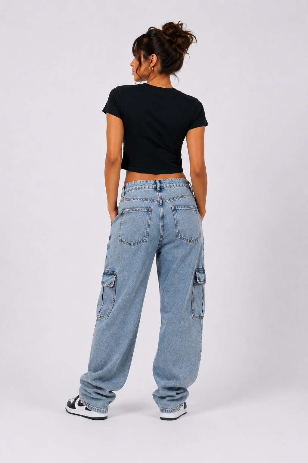 Good Girls Have Bad Ideas Women’s Black Graphic Crop Top | StitchVaults™ - Image 2
