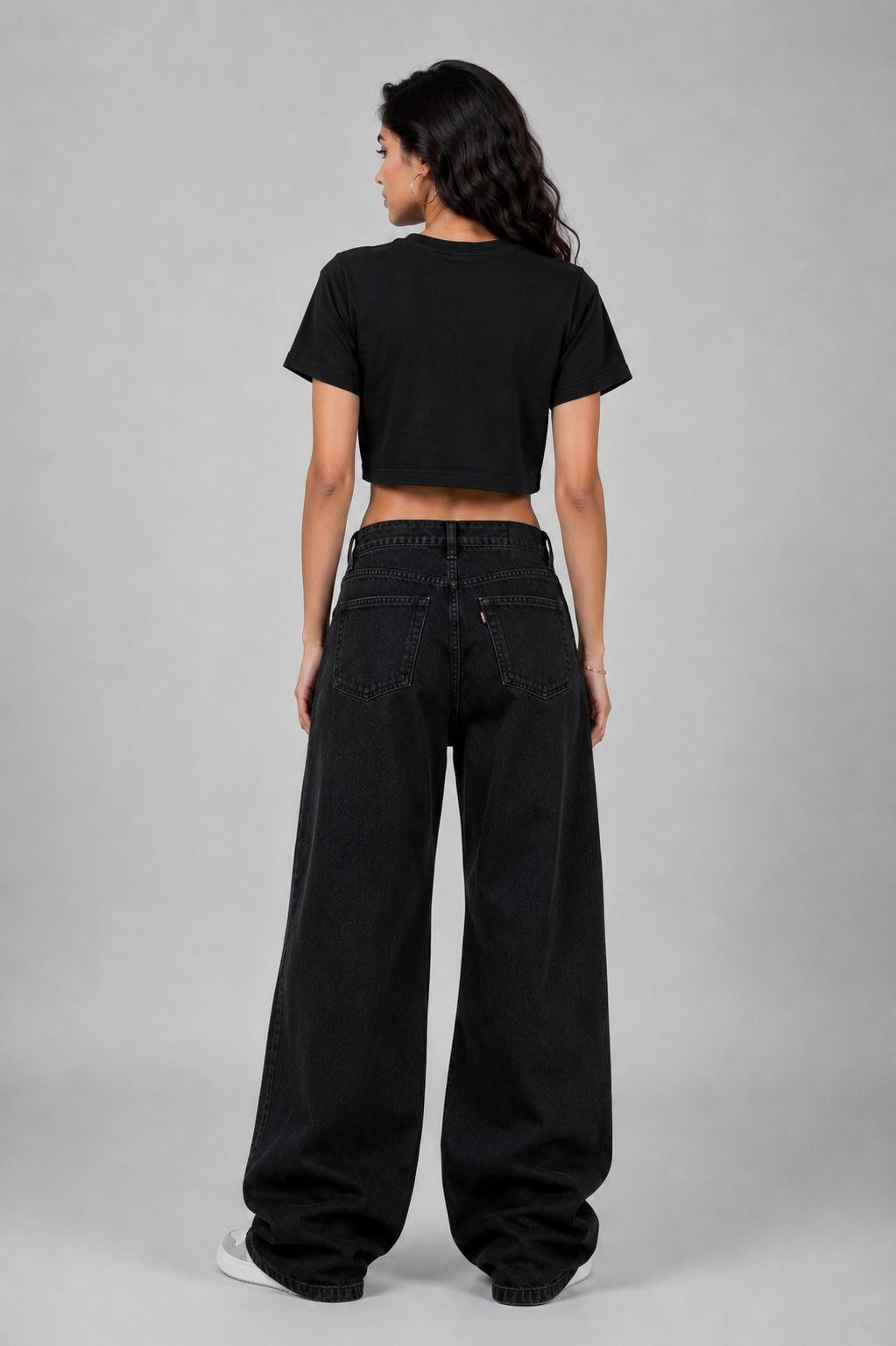Wild Season Women’s Black Graphic Crop Top | StitchVaults™ - Image 2