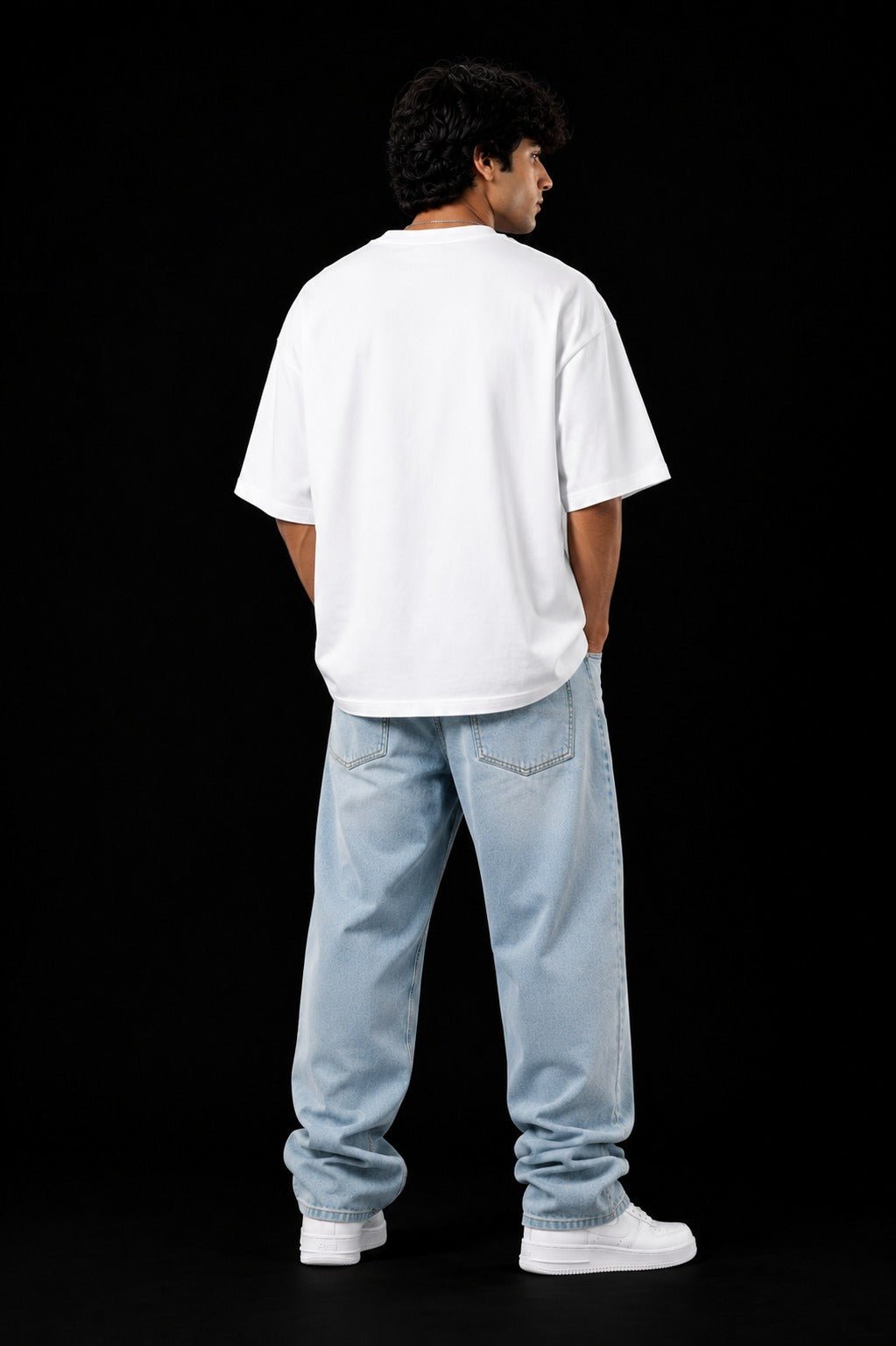 RUNNING TO FREEDOM™ Oversized Graphic Streetwear Tee – White Edition - Image 2