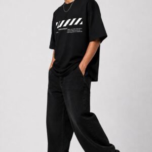 DANGEROUS PERSON™ Oversized Minimal Streetwear T-Shirt – Black
