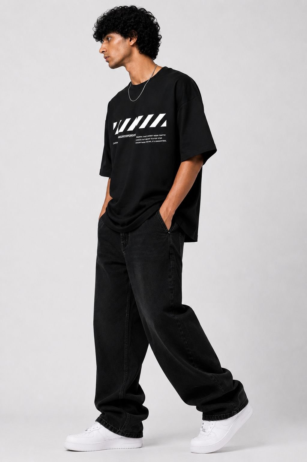 DANGEROUS PERSON™ Oversized Minimal Streetwear T-Shirt – Black