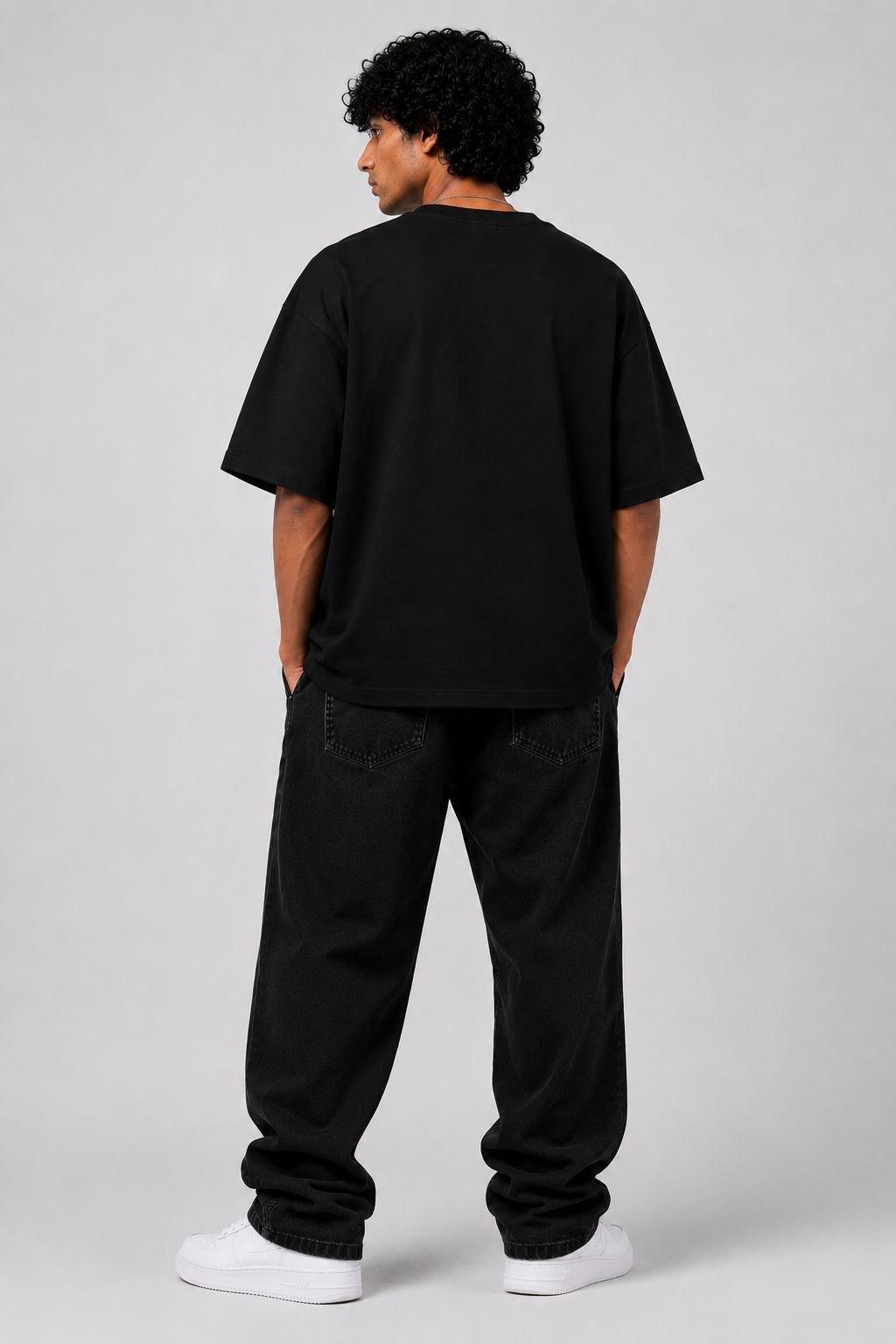 DANGEROUS PERSON™ Oversized Minimal Streetwear T-Shirt – Black - Image 4