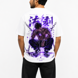 StitchVaults™ Shadow Within Oversized Anime Graphic T-Shirt
