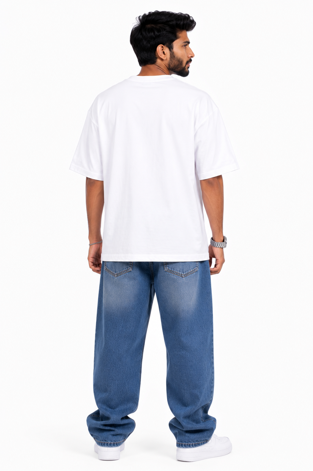 StitchVaults™ Om Gam Ganapataye Namah Oversized Graphic T-Shirt – GANESHA LEGACY™ Collection | Premium Heavyweight Cotton - Image 2