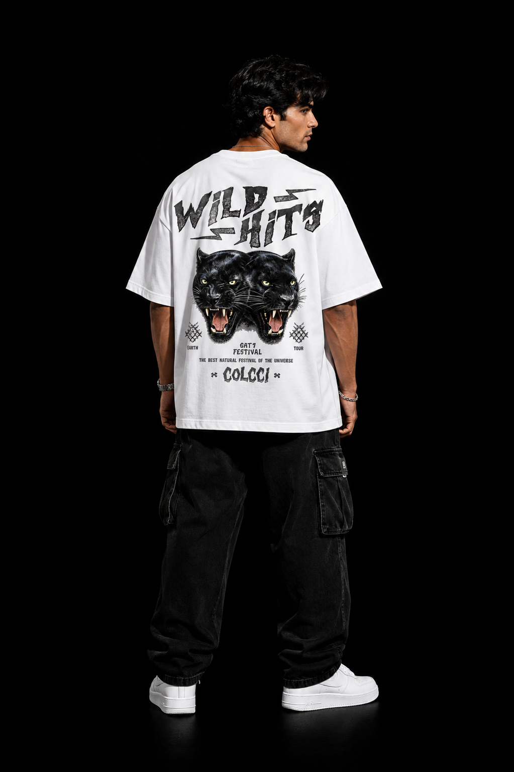 StitchVaults™ Wild Hits Oversized Panther Graphic T-Shirt – Untamed Edition - Image 2