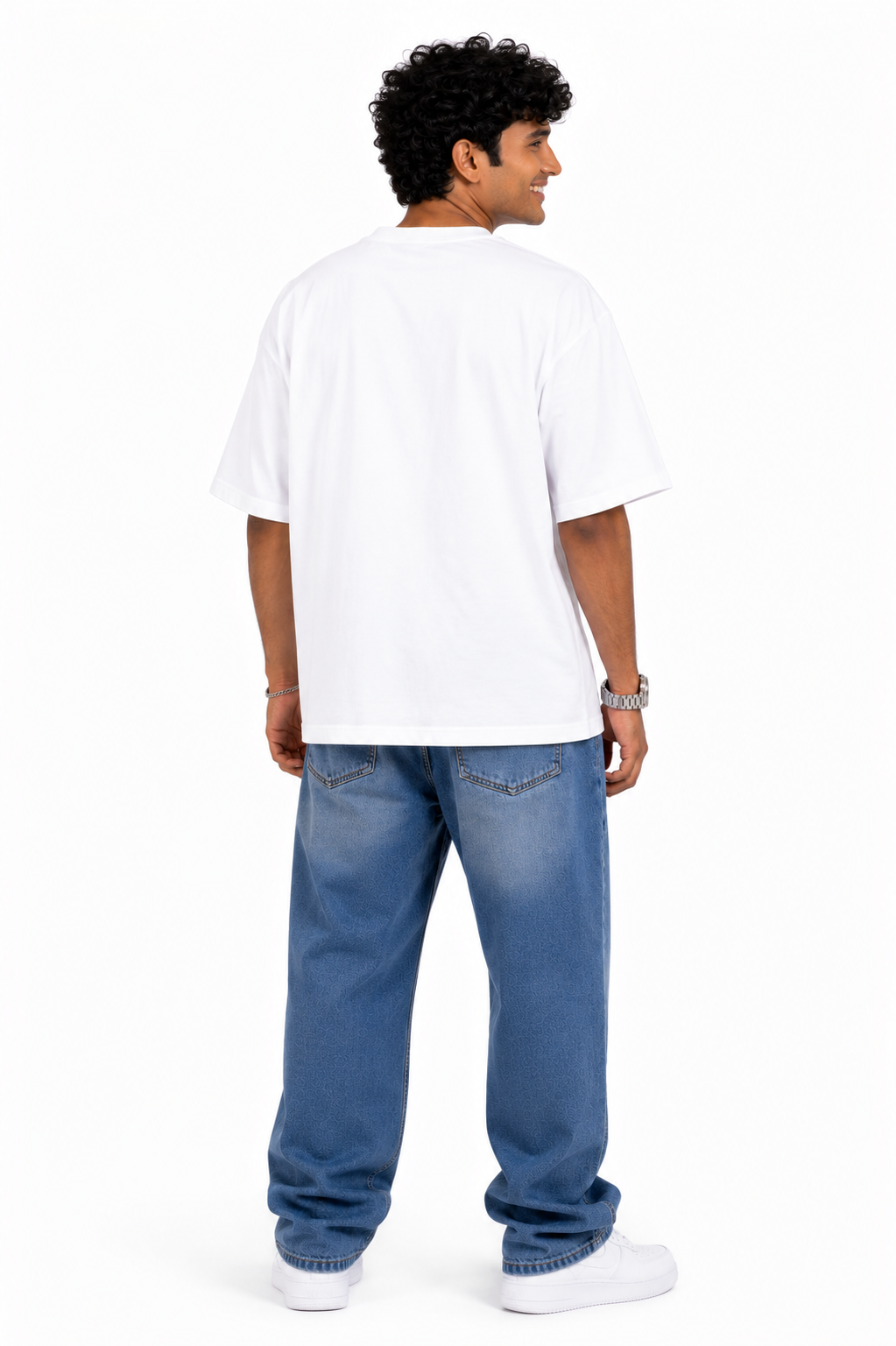 StitchVaults™ Aai Devbappa Aale Oversized Graphic T-Shirt – GANESHA LEGACY™ Collection | Premium Heavyweight Cotton - Image 3
