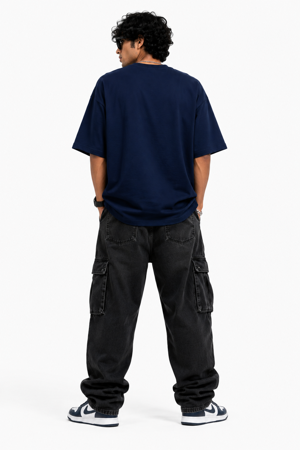 StitchVaults™ Stay Focused Let Bappa Handle the Rest Oversized Graphic T-Shirt – GANESHA LEGACY™ Collection | Premium Cotton - Image 2