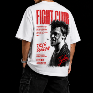StitchVaults™ Fight Club Graphic Oversized T-Shirt – Rebel Edition