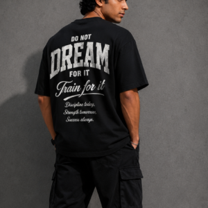 StitchVaults™ Discipline Oversized Gym T-Shirt – Train. Build. Conquer.