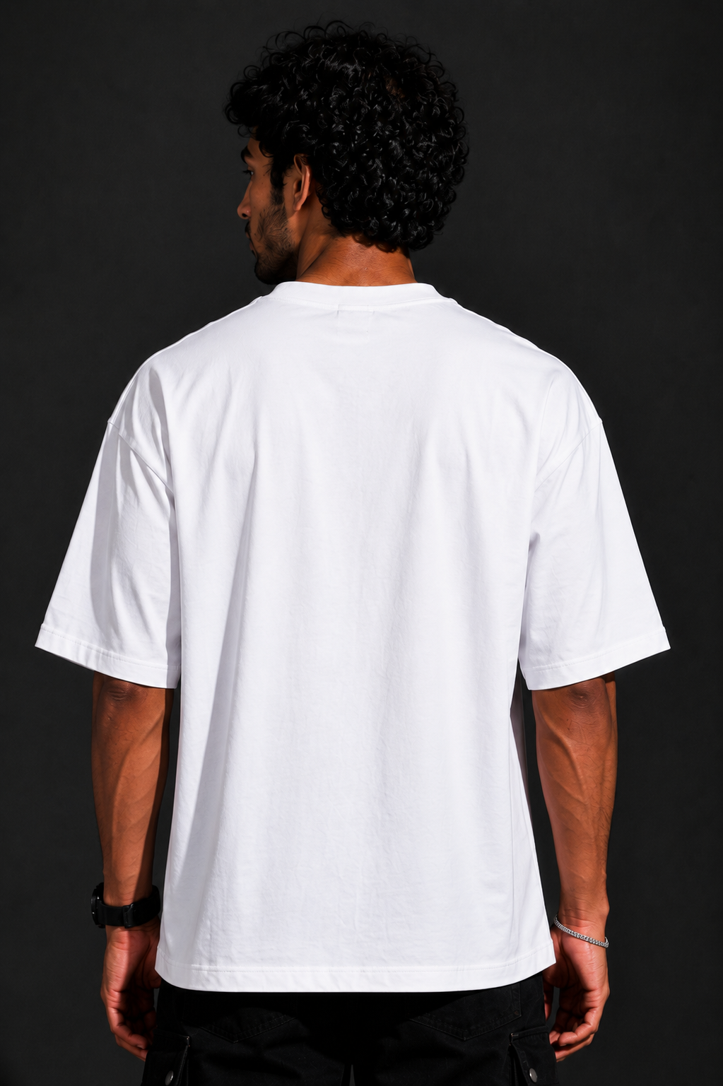 StitchVaults™ Anime Warrior Oversized Graphic T-Shirt for Men - Image 2