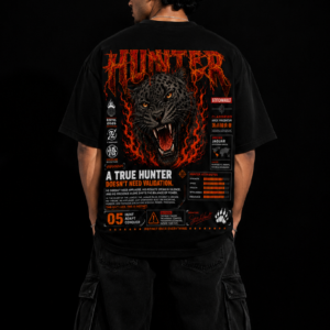 StitchVaults™ Hunter Instinct Oversized Graphic T-Shirt for Men