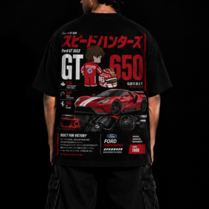 StitchVaults™ GT 650 Racing Oversized Graphic T-Shirt – Built For Victory Edition