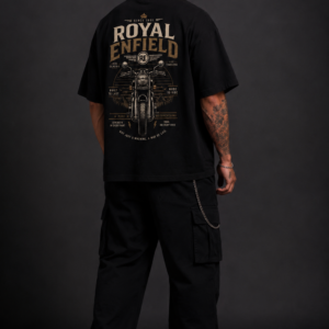 StitchVaults™ Royal Enfield Legacy Rider Oversized T-Shirt for Men
