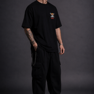 ® KING OF THE PIRATES™ Oversized Anime Streetwear Tee – Black Edition