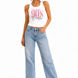 90’s Babe Women’s White Tank Top