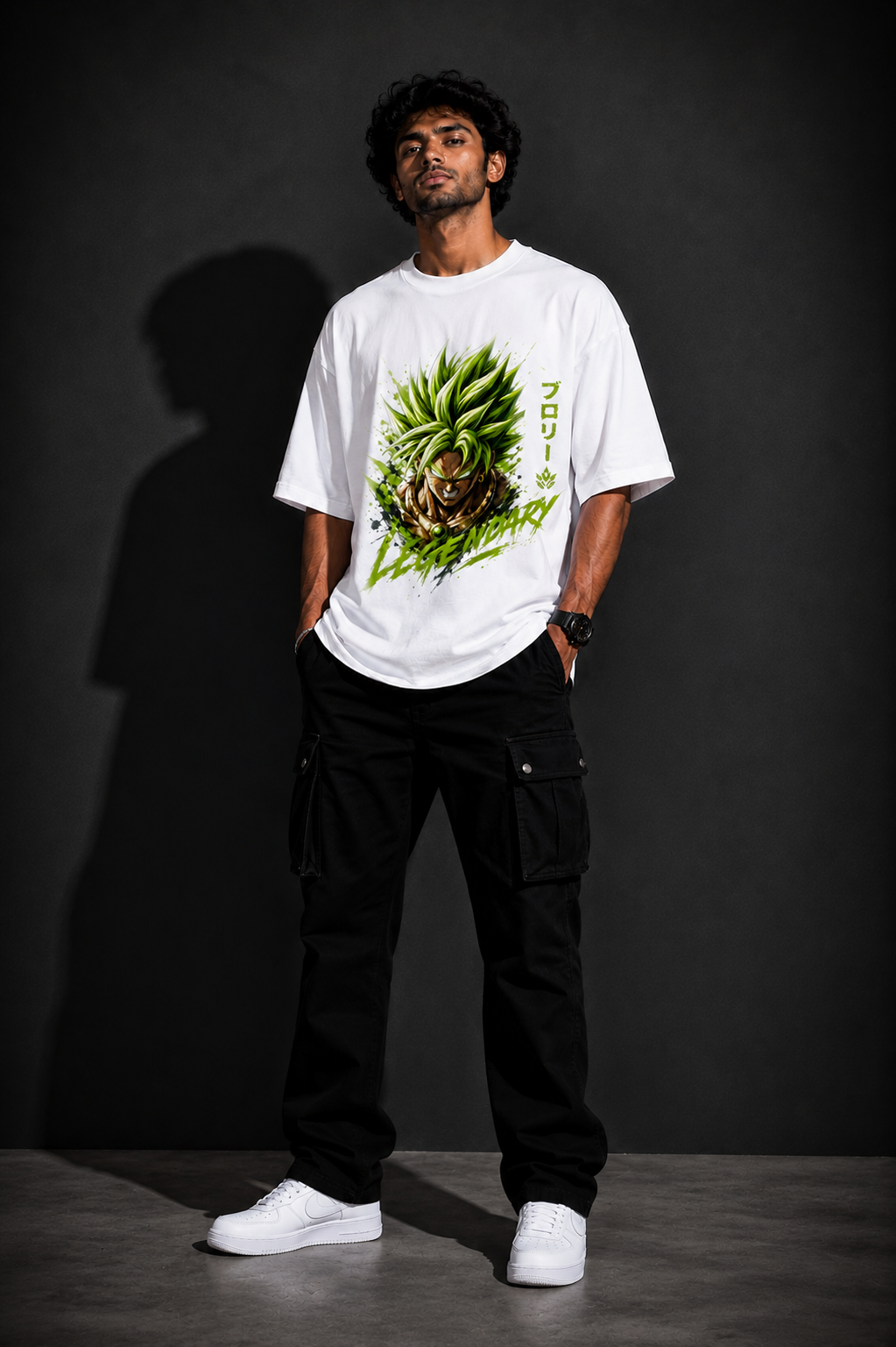 StitchVaults™ Legendary Saiyan Anime Oversized T-Shirt for Men - Image 3