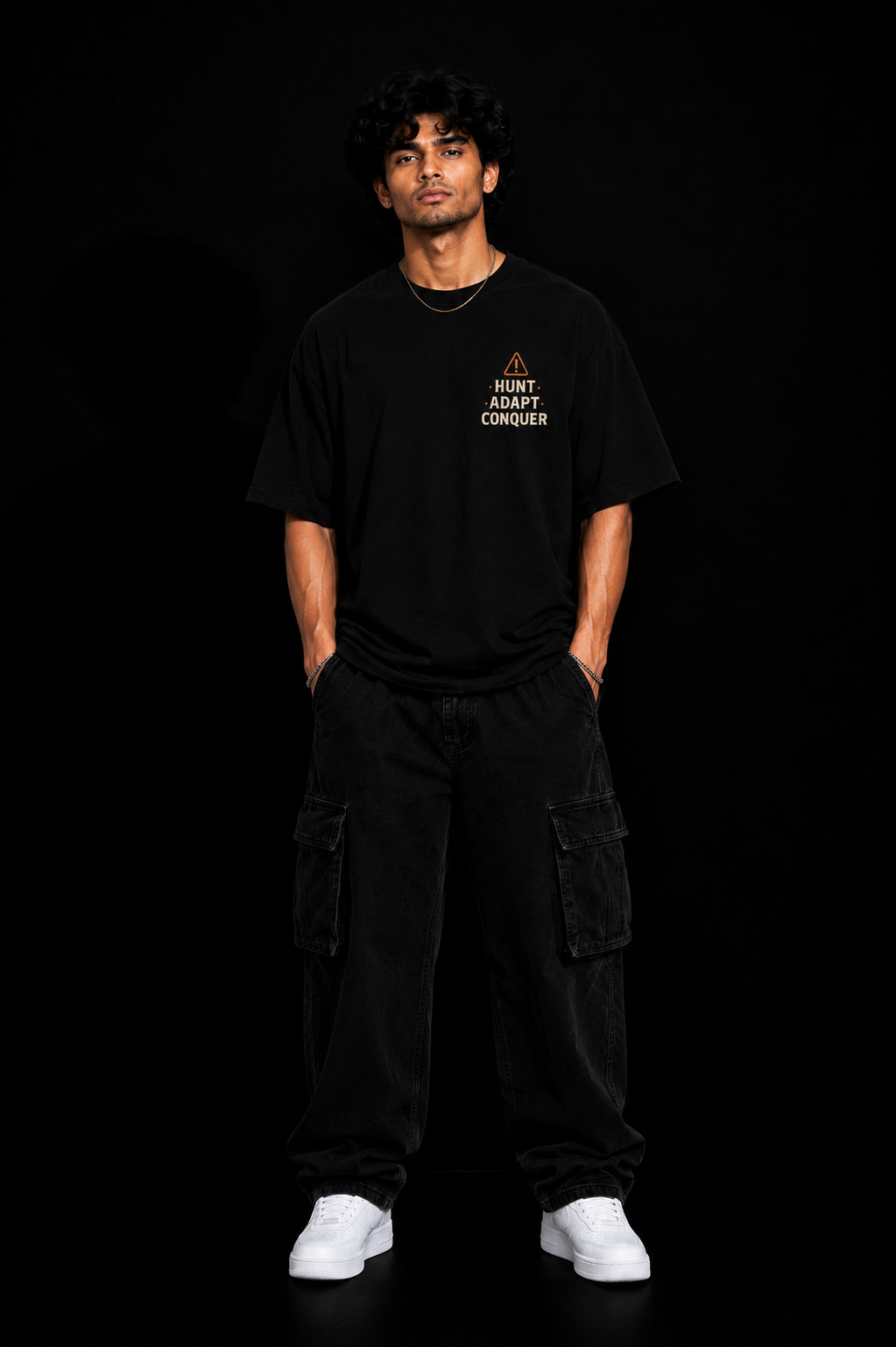 StitchVaults™ Hunter Instinct Oversized Graphic T-Shirt for Men - Image 4
