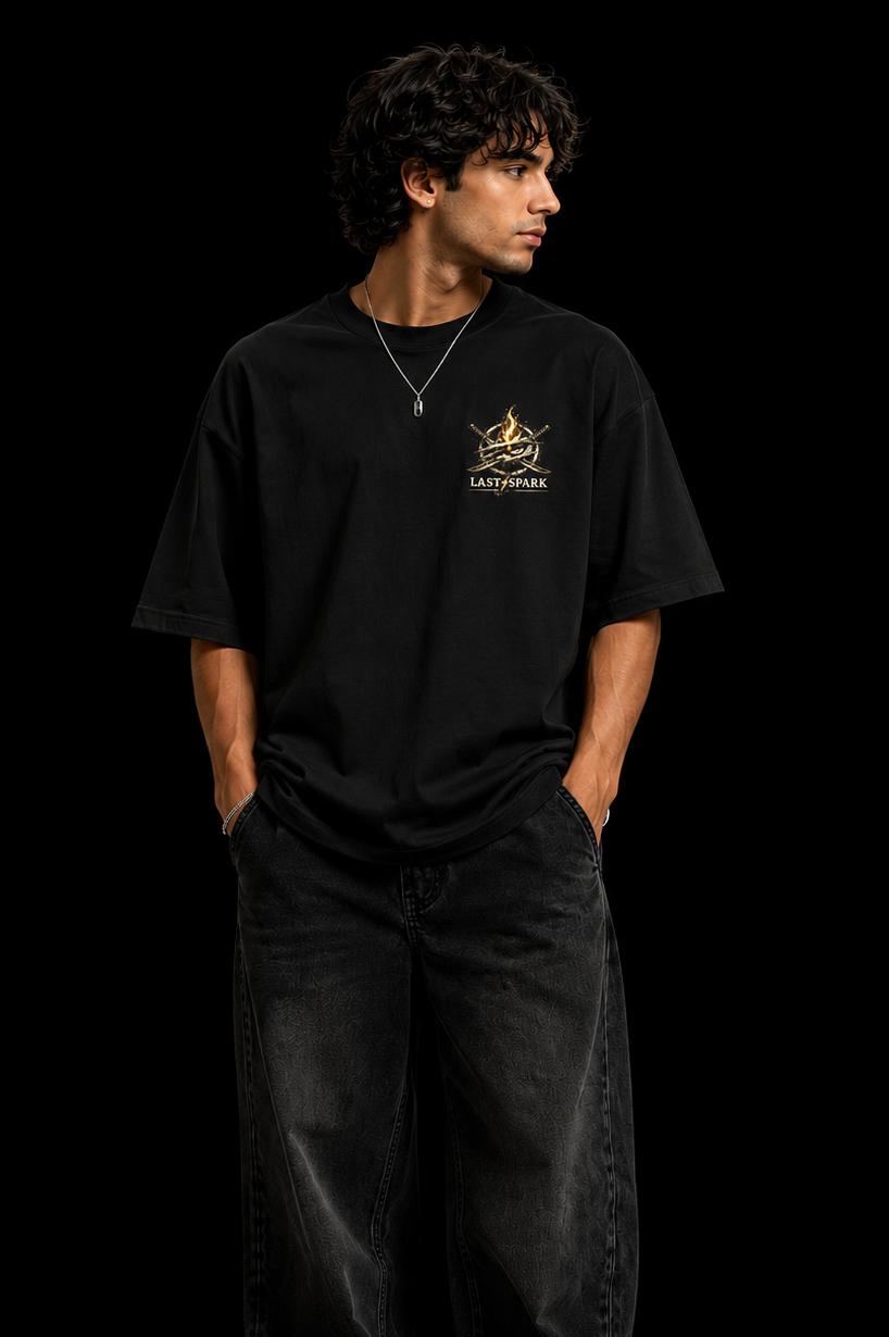 StitchVaults™ Fight For Every Space Oversized Graphic T-Shirt – Warrior Edition - Image 3