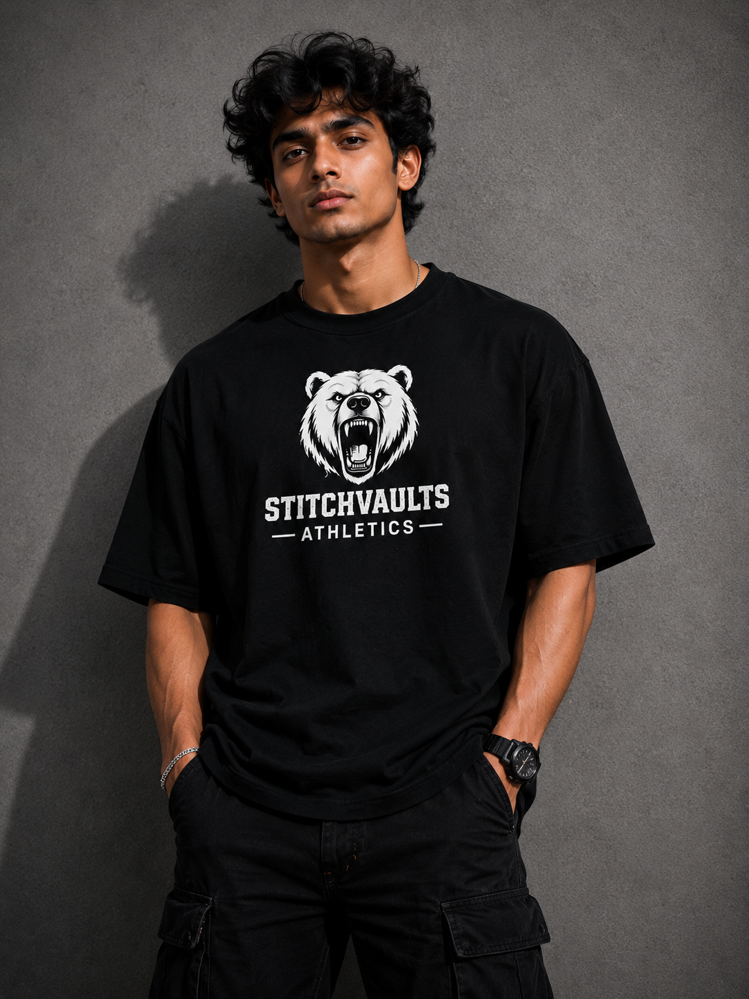 StitchVaults™ Beast Mode Athletics Oversized Gym T-Shirt for Men - Image 3