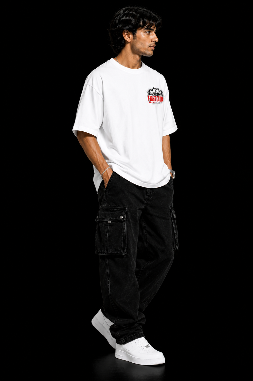 StitchVaults™ Fight Club Graphic Oversized T-Shirt – Rebel Edition - Image 4
