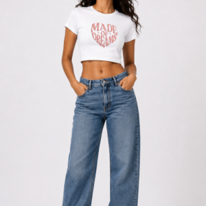 Made of Dreams Women’s White Crop Top