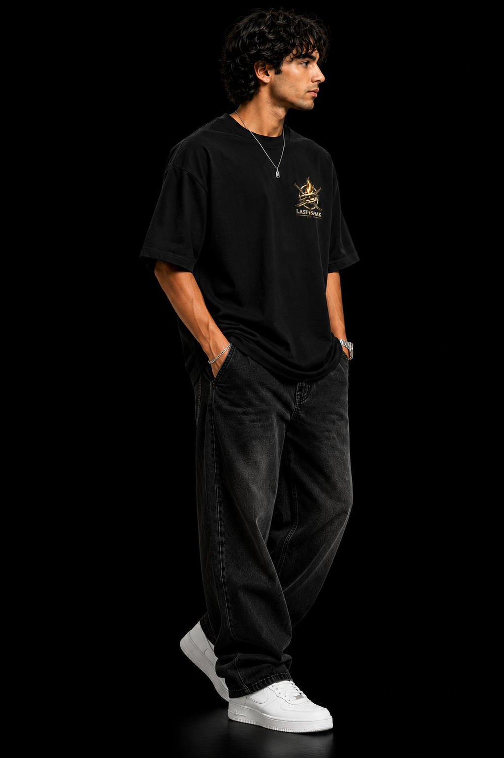 StitchVaults™ Fight For Every Space Oversized Graphic T-Shirt – Warrior Edition - Image 4