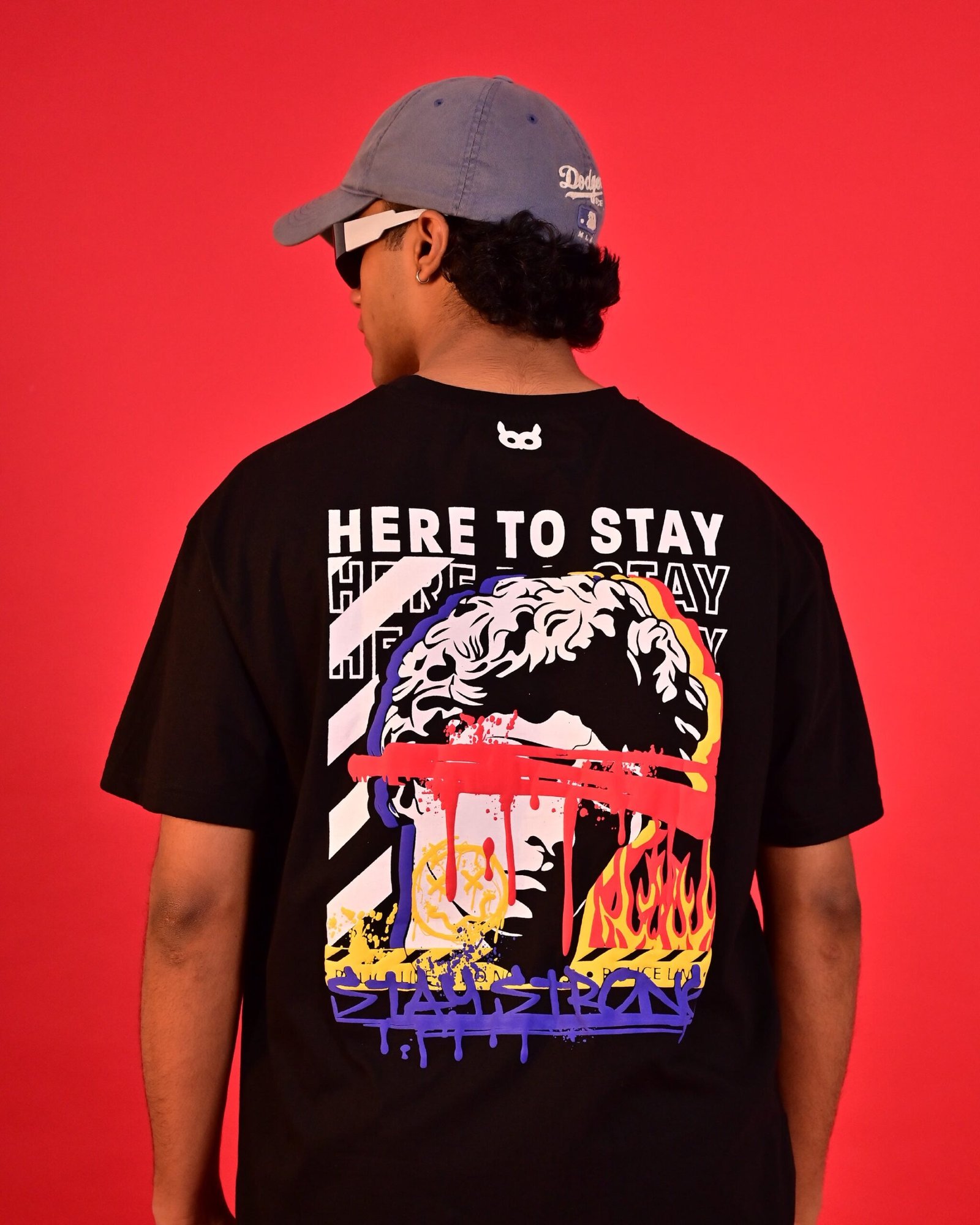 Akoom Black Oversized Unisex T-Shirt | Drip with meaning - Image 2