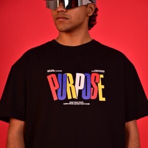Akoom Black Oversized Unisex T-Shirt | Drip with meaning