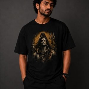 Mahadev "Be The Storm" Oversized Graphic T-Shirt – Black Streetwear