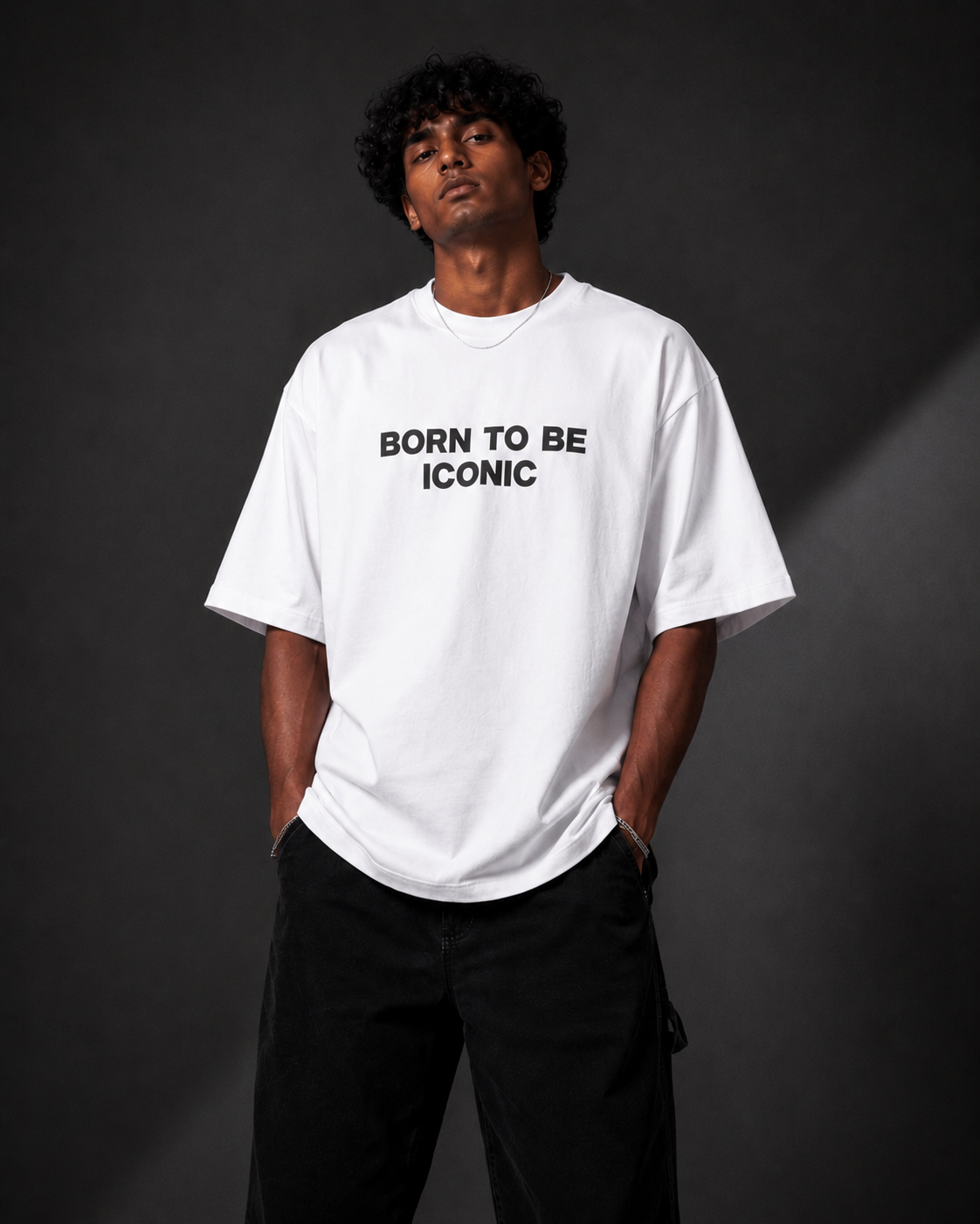 BORN TO BE ICONIC™ Oversized Tee - Image 2