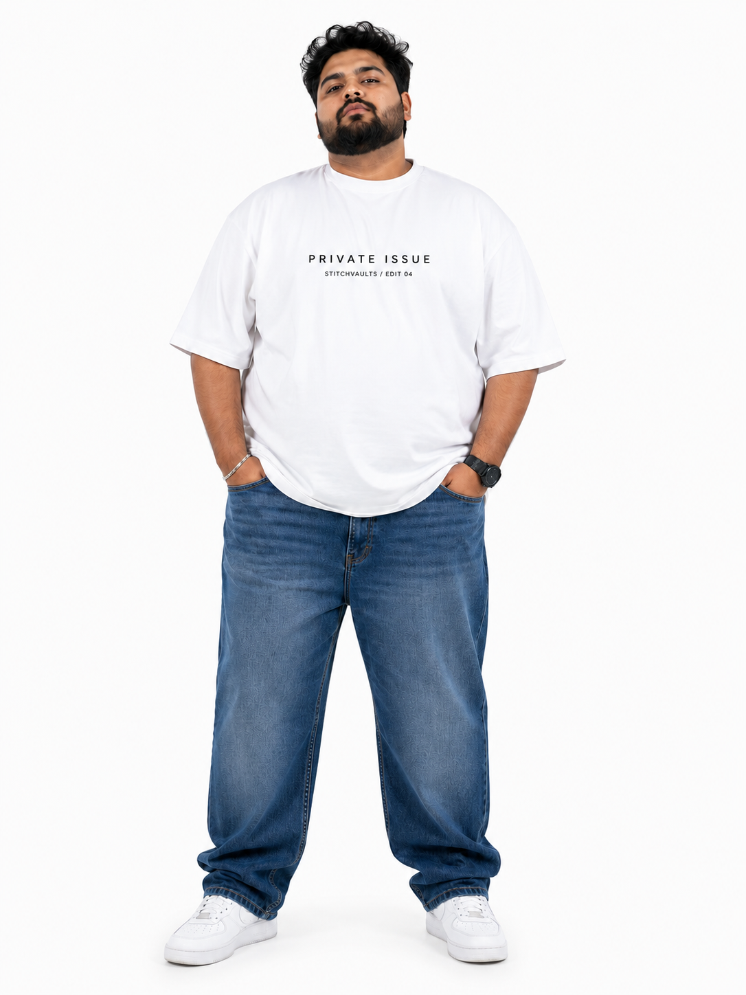 Atelier 09 White Oversized T-Shirt StitchVaults™